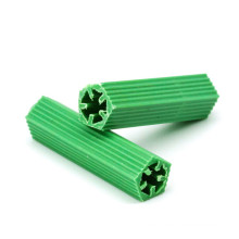 Stock PP Material Plastic Expansion Pipe Green Wall Plug M6*26 Drywall Self Tapping Screw Expansion Tube Nylon Anchor